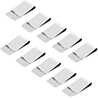 TAZEMAT Clip de Dinero de Metal 10 pcs Clip de Dinero Plateado Pinza de Billetes Metálica Delgada Acero Innoxidable y…